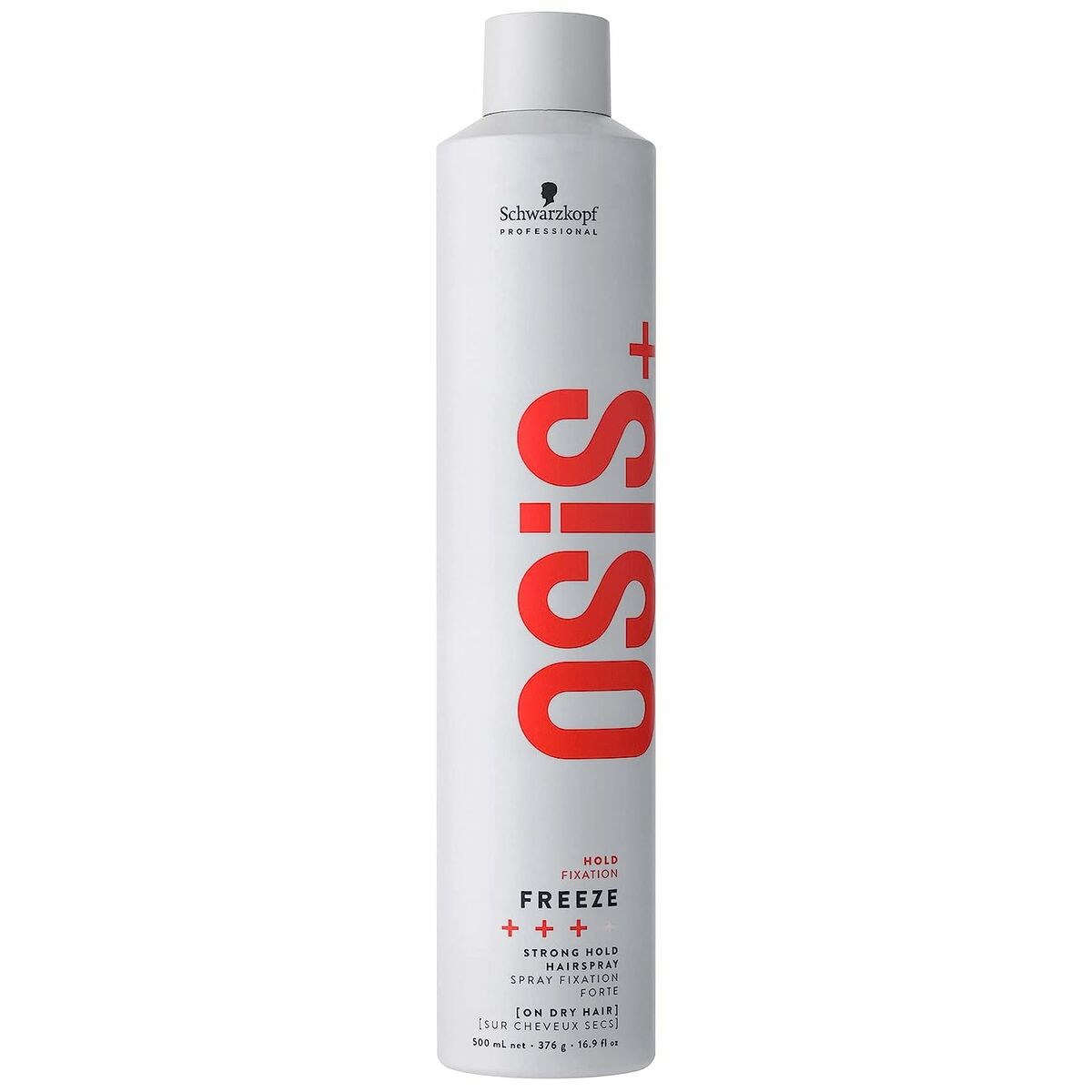 Laca de Fixação Forte Schwarzkopf Osis+ Freeze 500 ml - Fabulosa