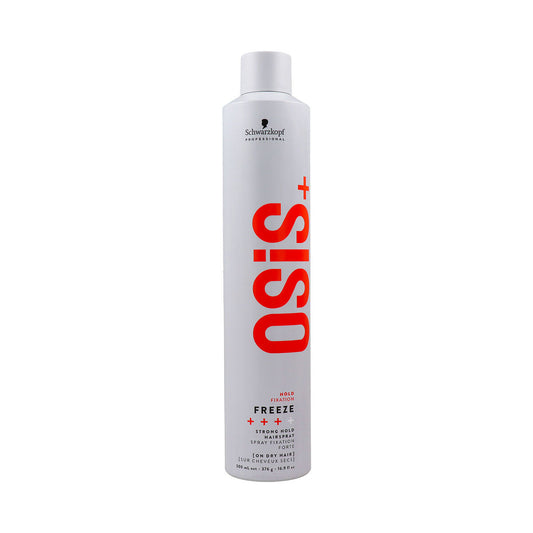 Laca de Fixação Forte Schwarzkopf Osis+ Freeze 500 ml - Fabulosa