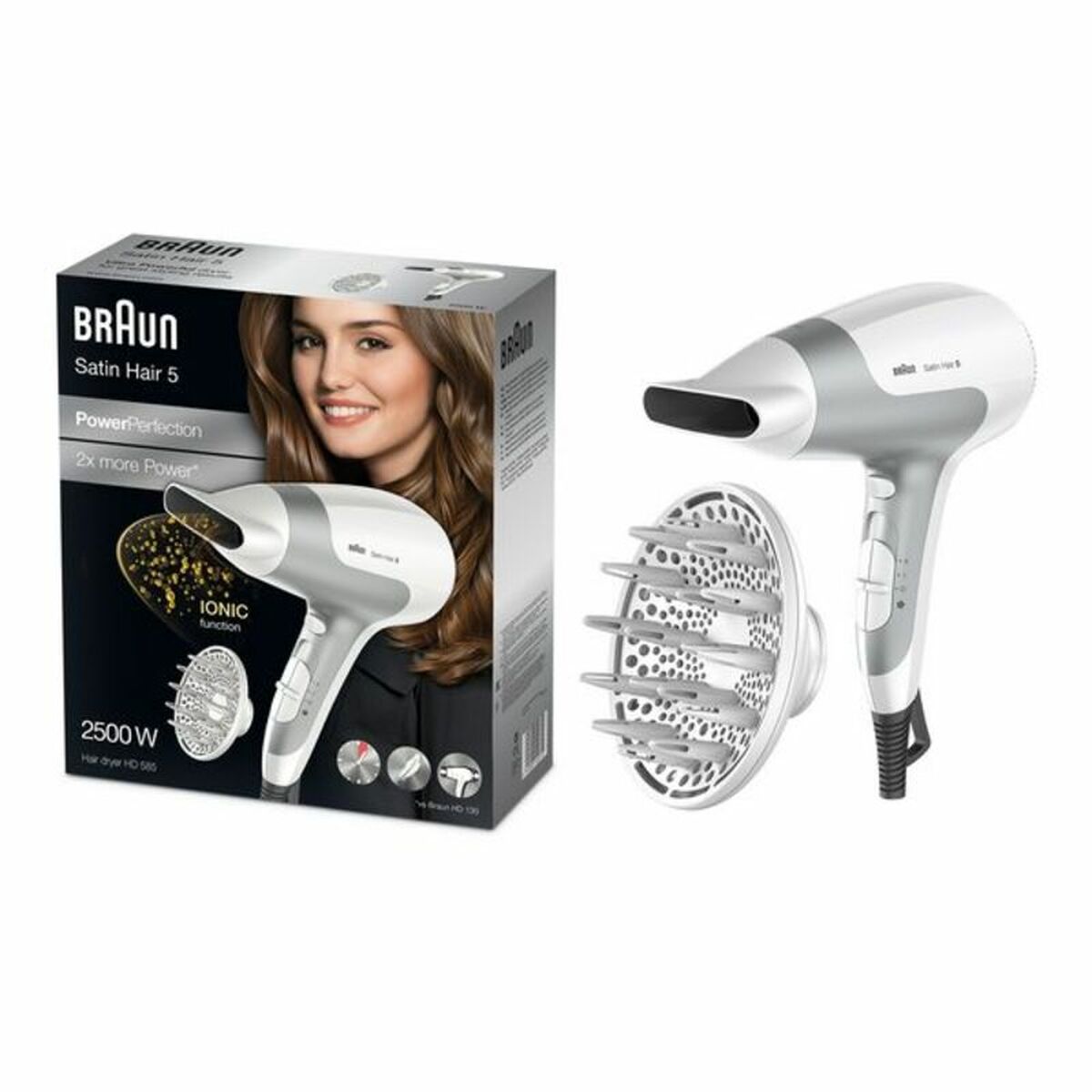 Secador de Cabelo Braun HD 585 2500W - Fabulosa