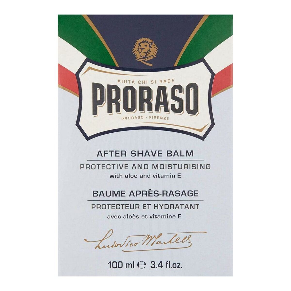 Creme Facial Hidratante Proraso Aloe & Vit E (100 ml) - Fabulosa