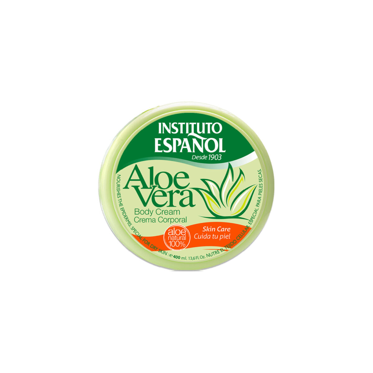 Creme Corporal Com Aloé Vera Instituto Español 400 ml - Fabulosa