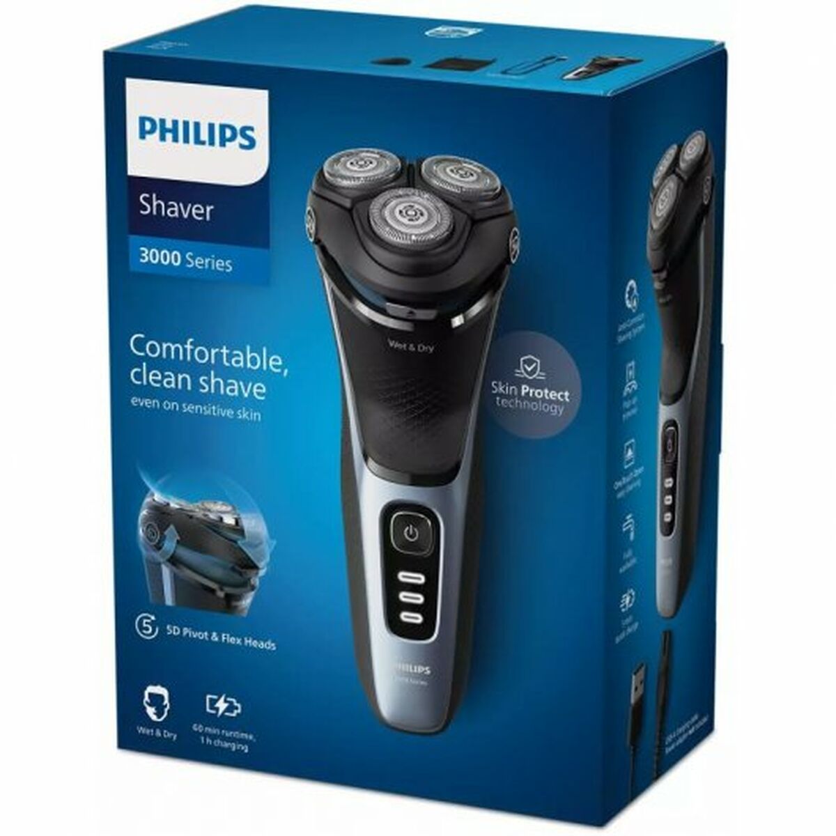 Máquina de Barbear Elétrica Recarregável Philips S3243/12 - Fabulosa